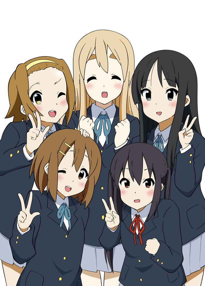Ho-kago Tea Time     , Anime Art, Ritsu Tainaka, Tsumugi Kotobuki, Akiyama Mio, Yui Hirasawa, Azusa Nakano, K-on