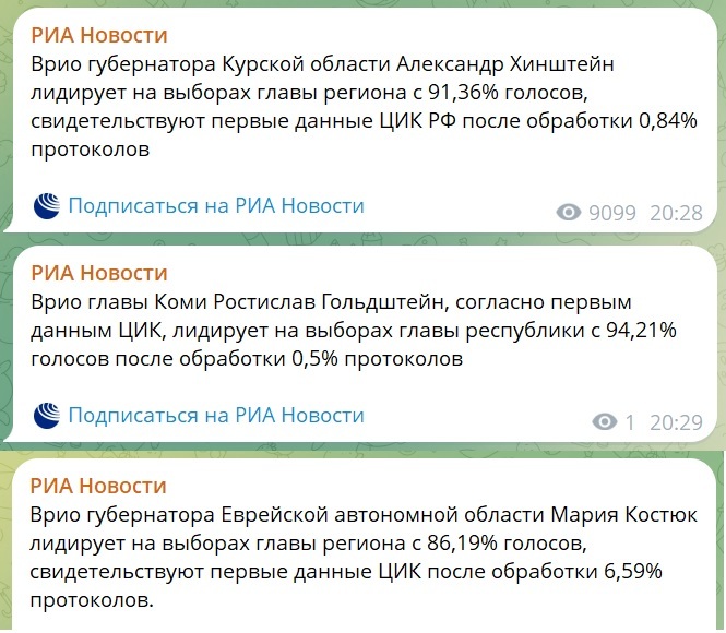 Выборы идут