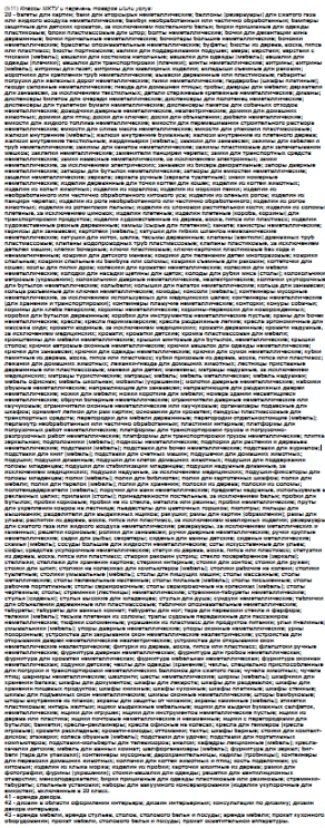 Это большой, но не самый большой перечень, который мне доводилось видеть. Бывает еще в 3-4 раза больше.