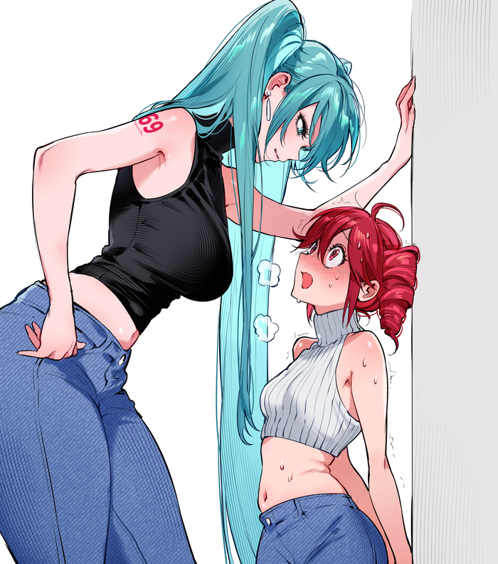 , ! , Anime Art, , Utau, Vocaloid, Hatsune Miku, Kasane Teto, Qiandaiyiyu,  