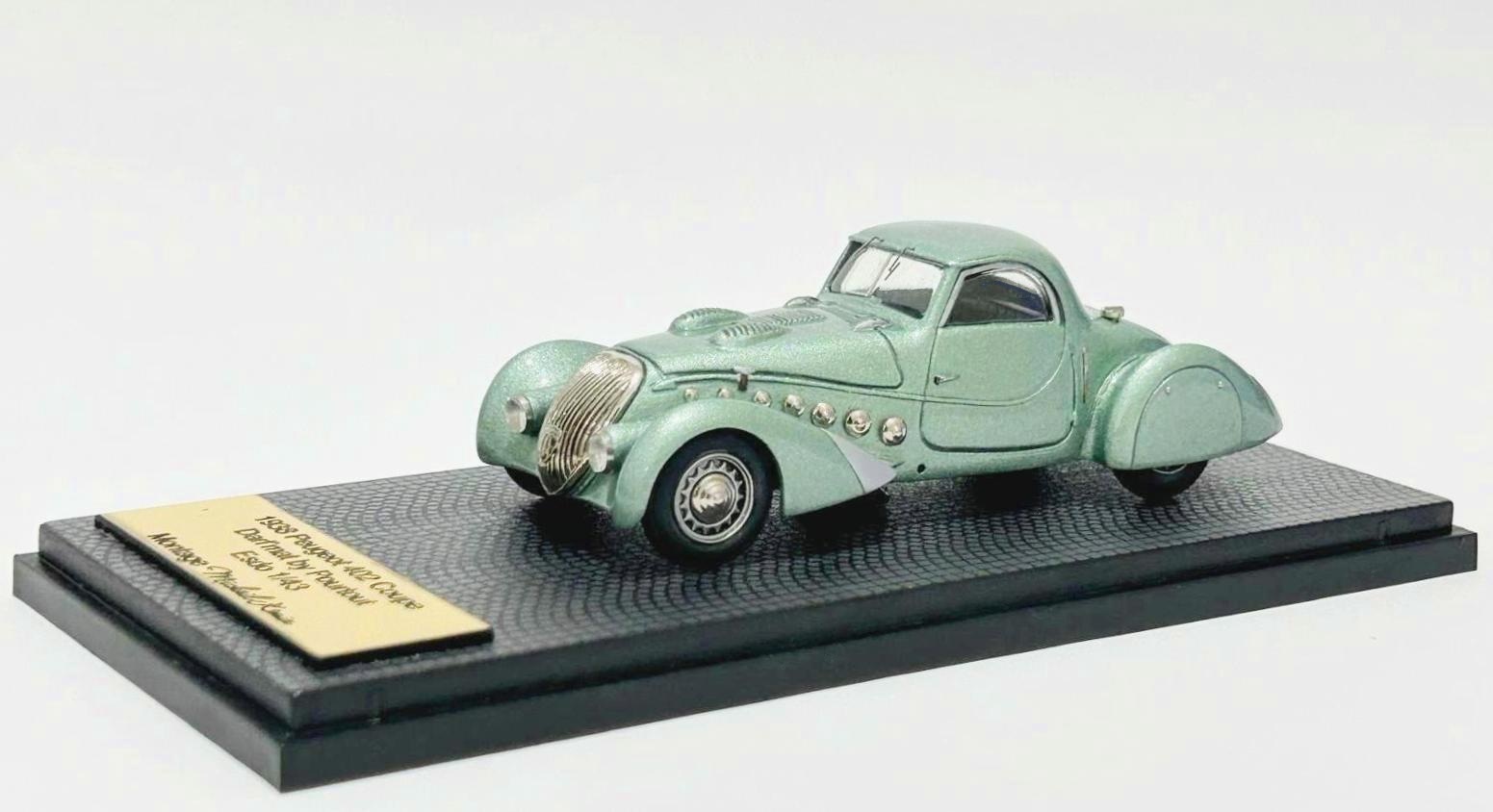 Miniature Esdo Résine 1/43 - Peugeot 403 Darl'mat Coupé Special 1956, Très Bon état