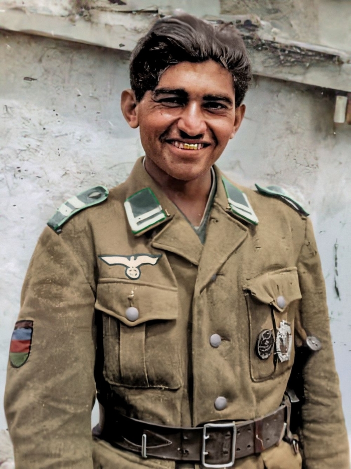 Азербайджанский коллаборационист на службе у нацистской армии во время Великой Отечественной войны