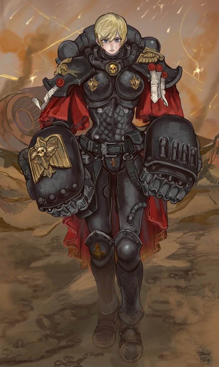 Готовится устроить фистинг еретикам и ксеносам