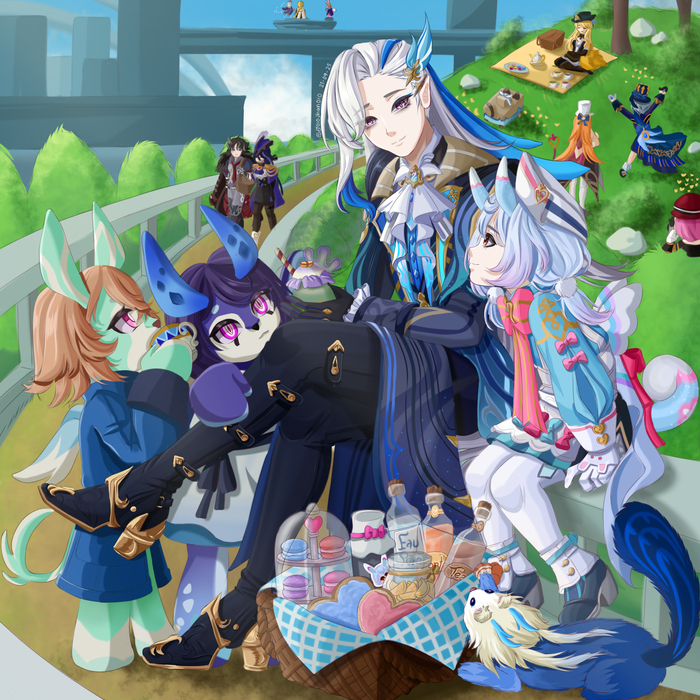 Пикник в пригороде Фонтейна