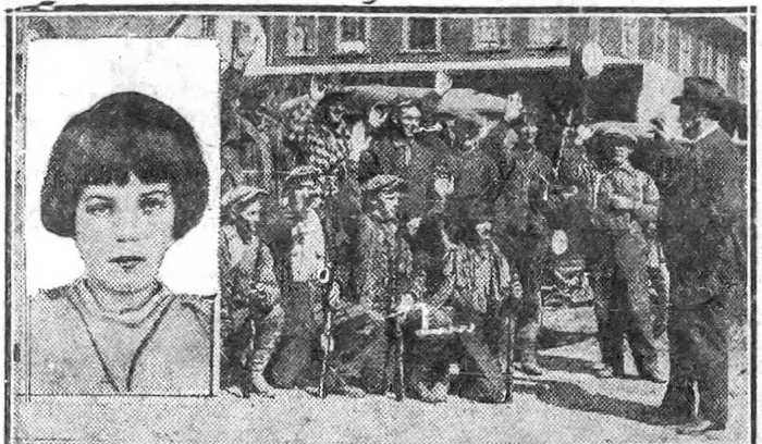 Пропавшая Люсиль Чаттертон и шериф призывающий добровольцев присоединиться к отряду.