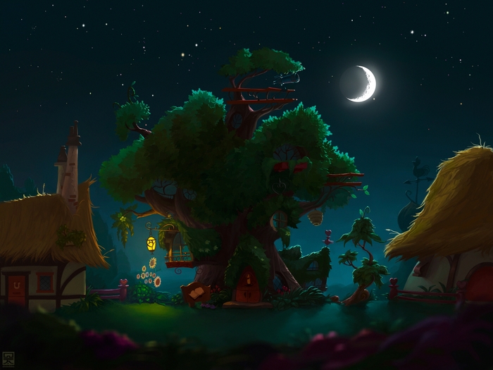 Тиха понивильская ночь...