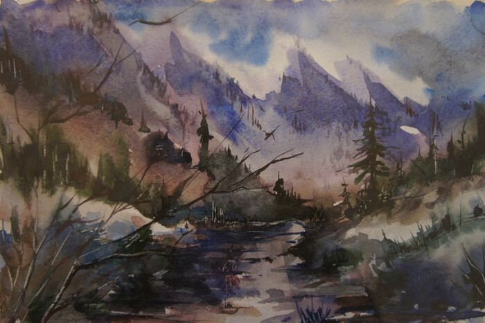 Акварель, бумага 20/30 см.