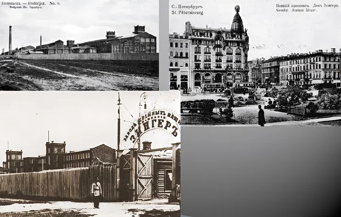 Слева завод в Подольске, а справа дом на Невском