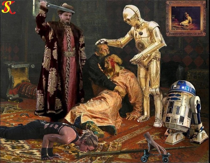   - Emily Blunt   " " ,Thing   ,    r, 2s2  C-3PO  Star Wars,  