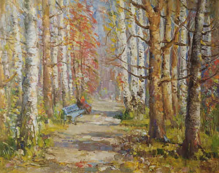 Аллея в саду Лисавенко — Будкеев Михаил Яковлевич