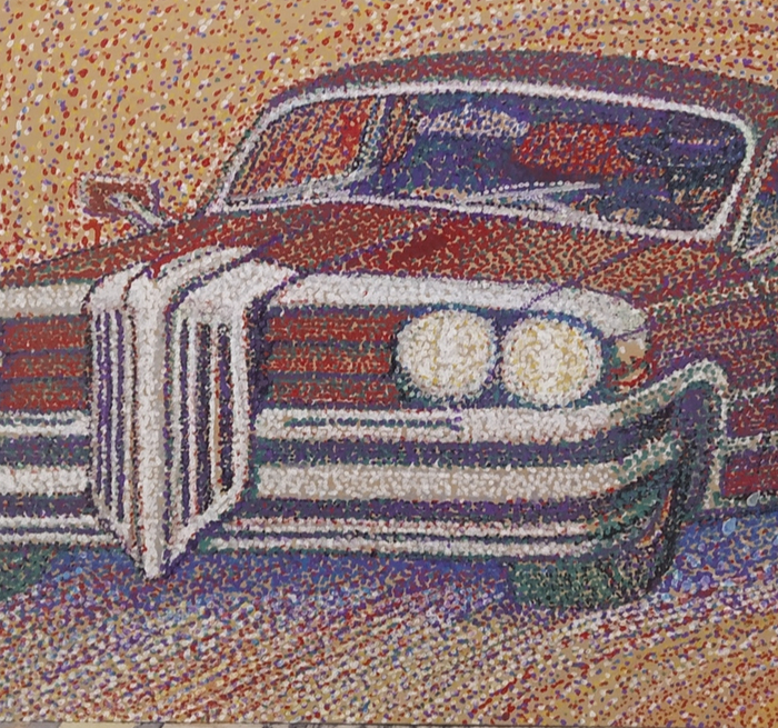 А покрышки, наоборот-зелёные.