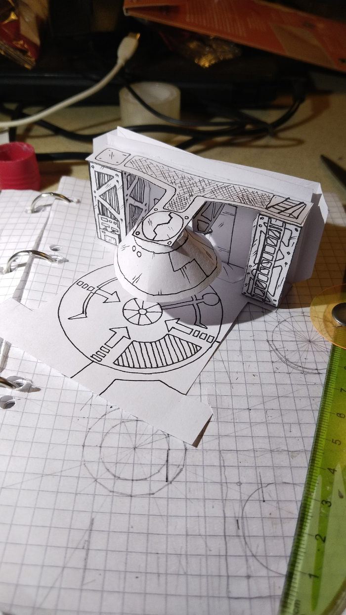 Однако при таком подходе обложку лучше моделировать после сборки сцены, чтобы учесть толщину тайла