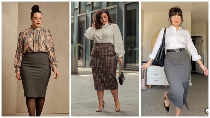 5 трендовых юбок на осень 2025 для женщин PlusSaze, чтобы вытянуть фигуру, скрыть недостатки и подчеркнуть достоинства