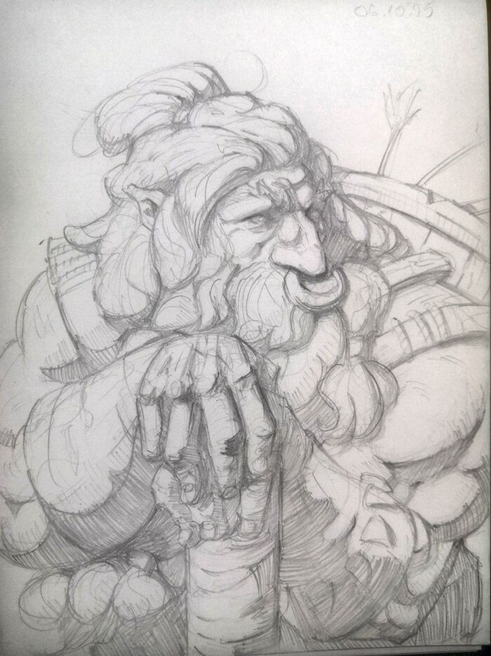 Набросок дворфа
