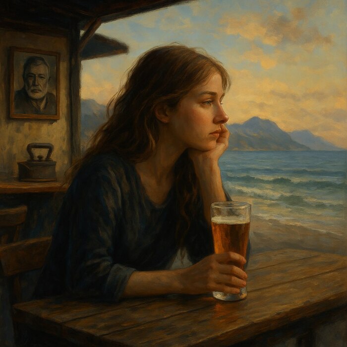 Обложка для премьеры новой песни «Фото Хемингуэя»