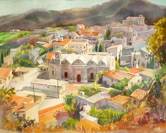 Деревня Писсури на Кипре