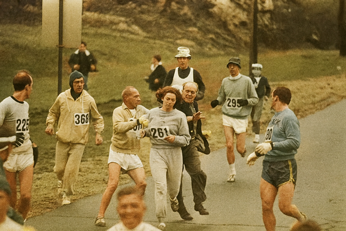 Кэтрин Свитцер, первая бегунья на Бостонском марафоне, 1967