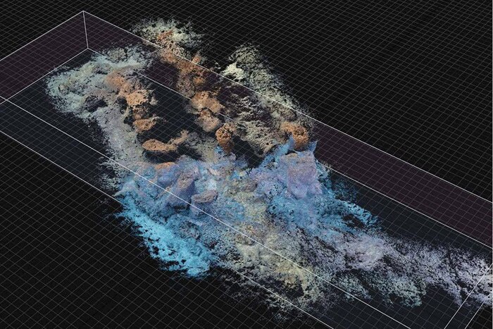 Визуализация части гавани древнего порта.