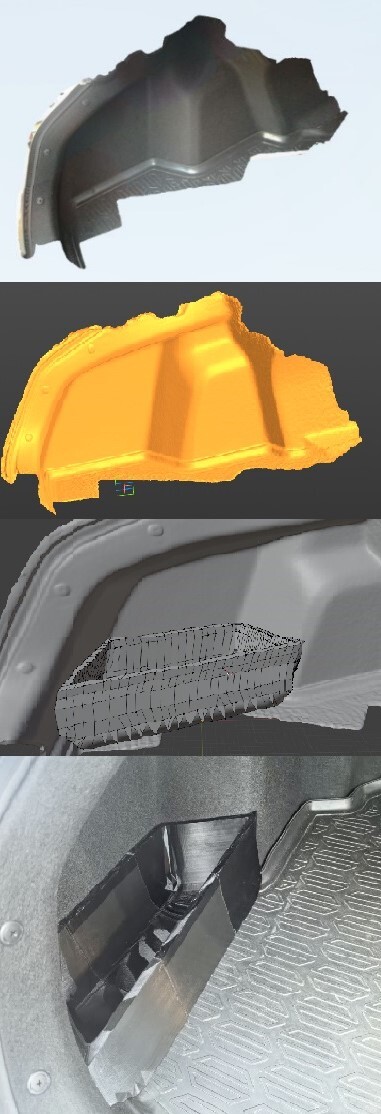 Этапы что я сделал за вчерашний вечер, принтеры все распечатали и утром уже была первая примерка черновой модели