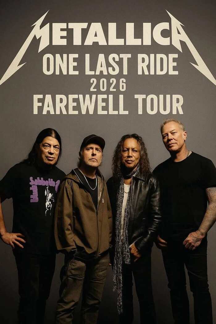 Metallica анонсировали свой прощальный тур One Last Ride на 2026 год (К сожалению фейк )