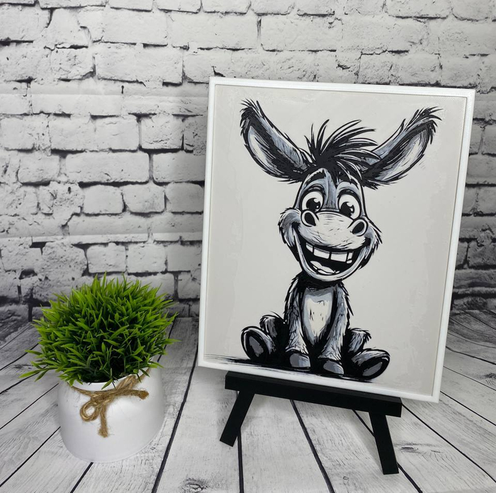 Ослик. 3Д картина (Hueforge)