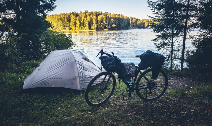 Как я на велосипеде до Волги ехал. День 3. Истринское вдхр. Попаданец
