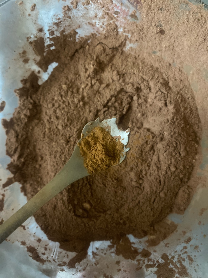 Корицы вот столько