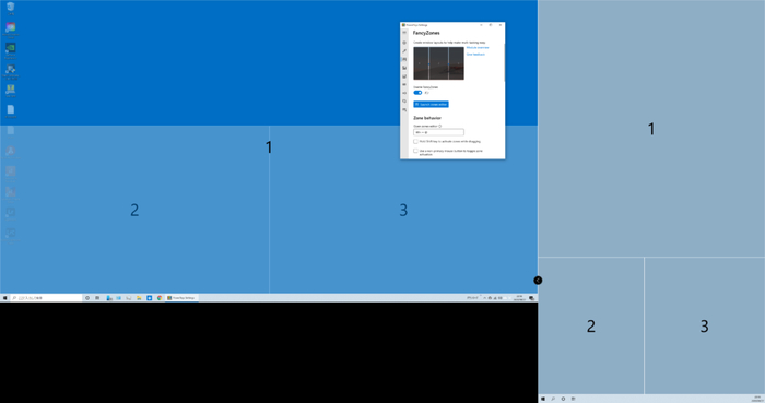 пример работы FancyZones