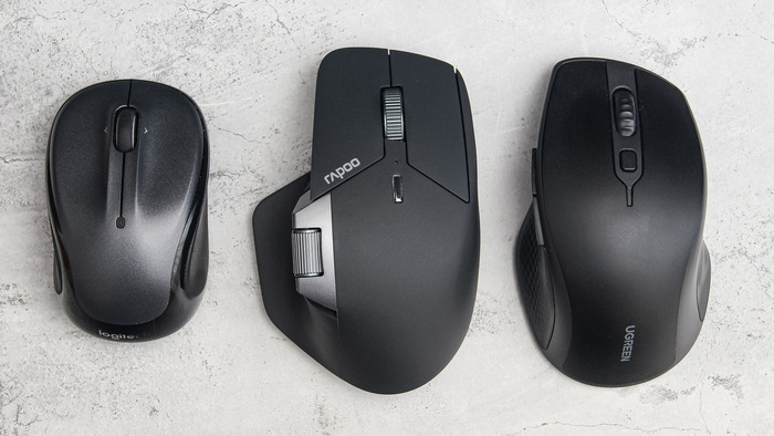 Logitech M325s, Rapoo MT760PRO, Ugreen MU101