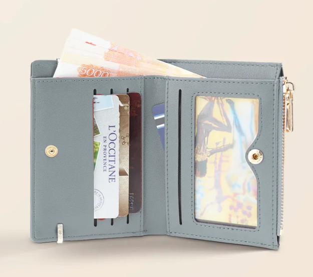 Женский кошелек Mon & Kelle - цвет голубая ель