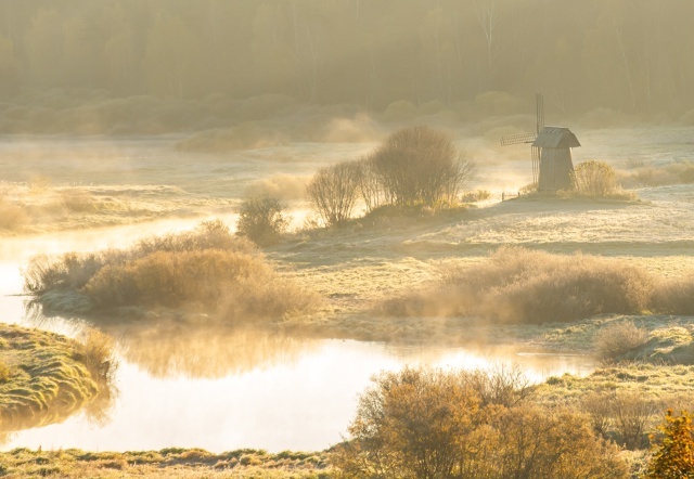 Осеннее утро в Пушкинских горах