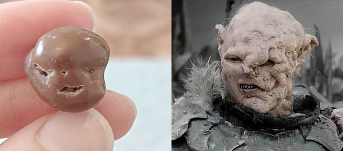 А я просто нашла орешек в шоколаде