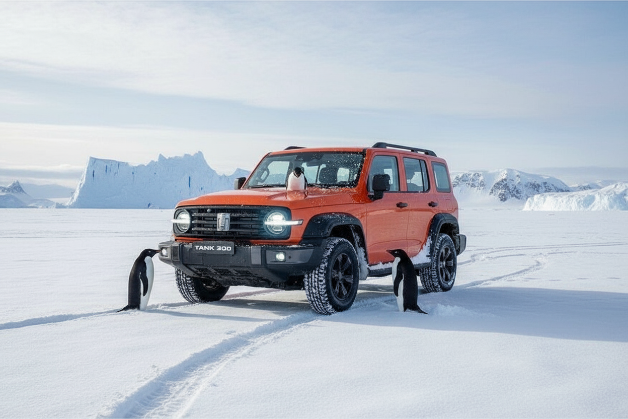 It couldn't be any cooler – GWM sends the diesel Tank 300 to conquer Antarctica. - Chinese cars, Yandex Zen (link)