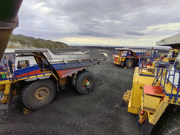 БелАЗы на угольном разрезе