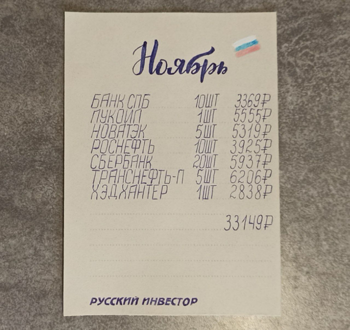 Покупаю дивидендные акции в пенсионный портфель - Ноябрь 2025