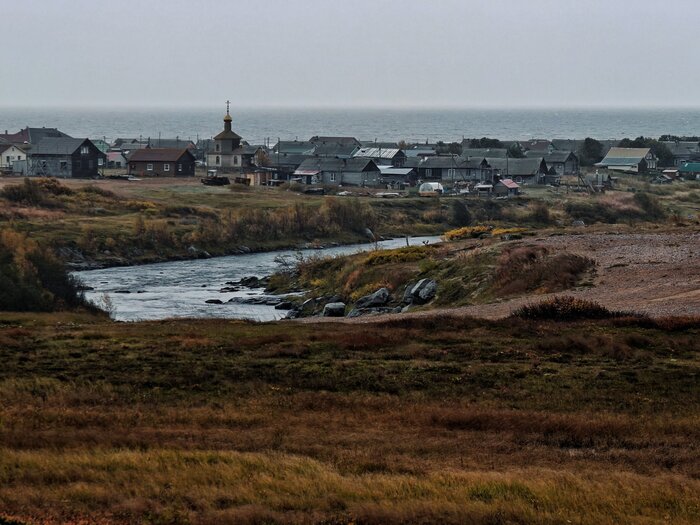 Село на берегу Белого моря