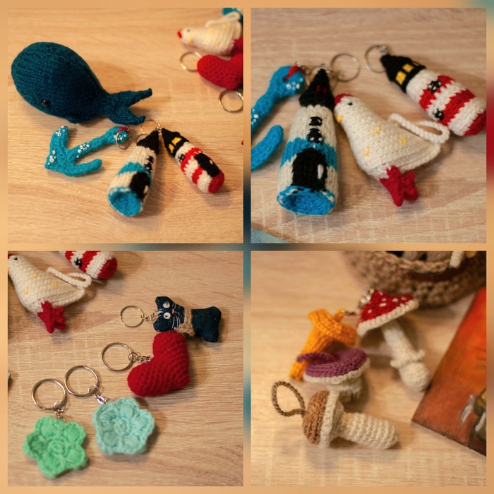 Всякие мелкие штучки да брелочки.