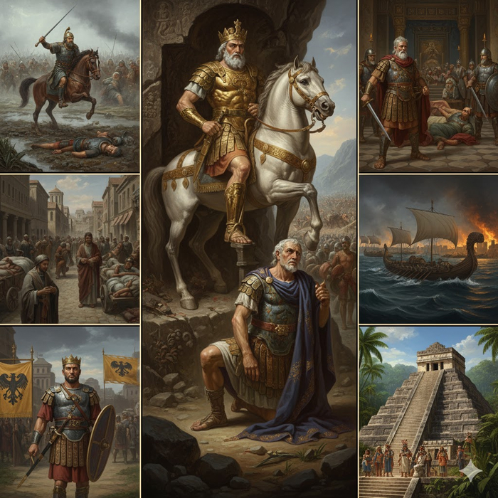 250-е: Император-коврик для ног, «Чума» и раскол Рима на три части. Это дно