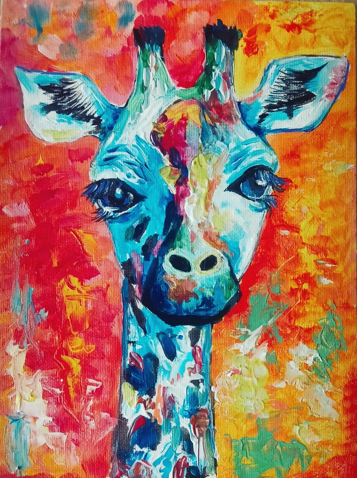 Рисую акрилом на холсте