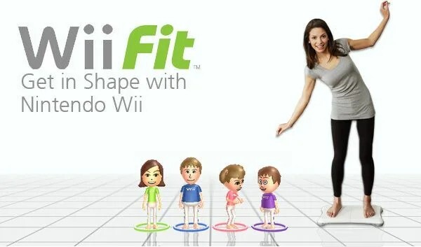 Реклама Wii Fit для занятий спортом дома