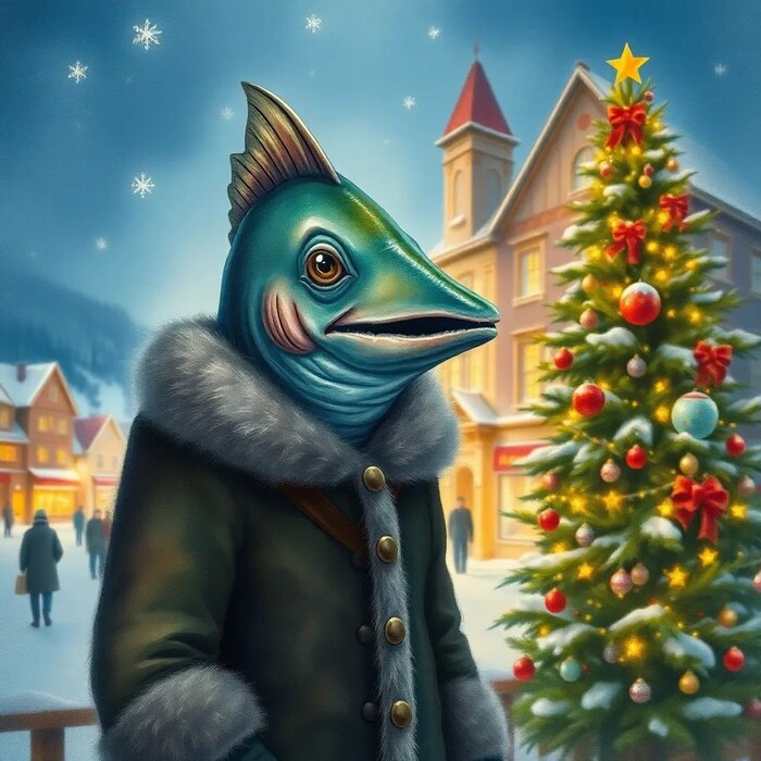 А вот и первый снег!