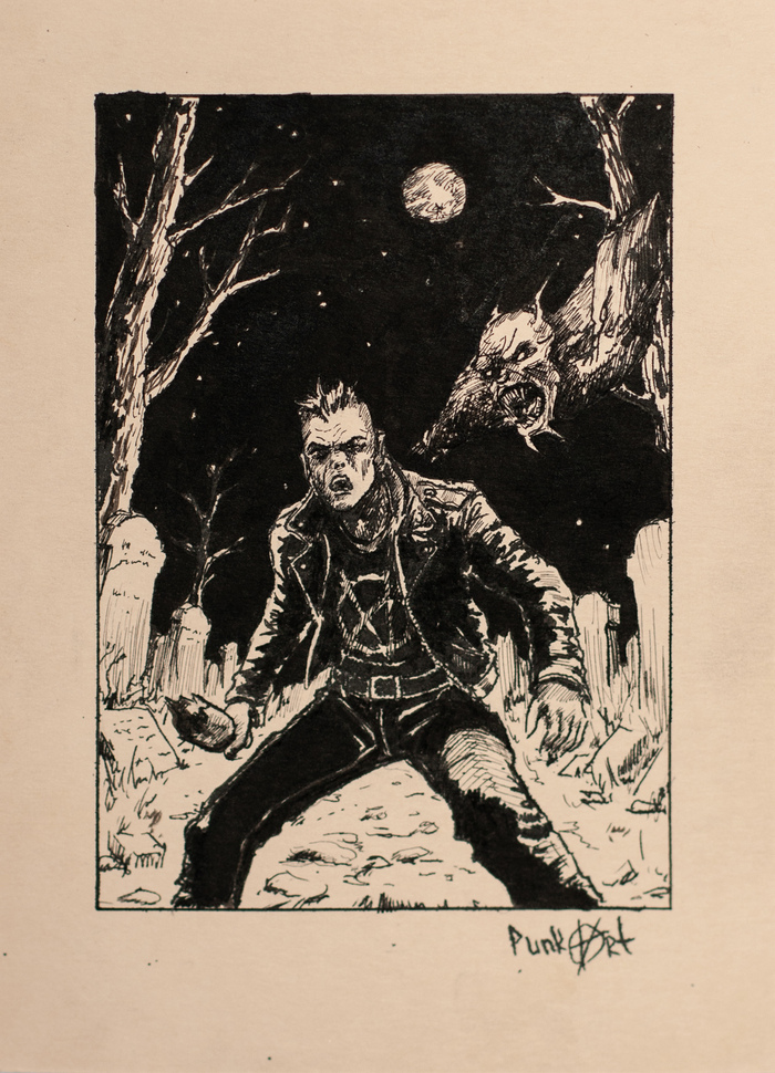 Ночью на лесном погосте из могилы на меня что-то кинулось