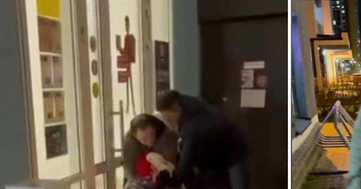 A man gave his attack dog the command Get and set it on a married couple in St. Petersburg. - No muzzle, Dog lovers, Dog, Saint Petersburg, Dog attack, Incident, Negative, Domestic dogs, Fight, Fighting dog, Pitbull, Video, Video VK, VKontakte (link)