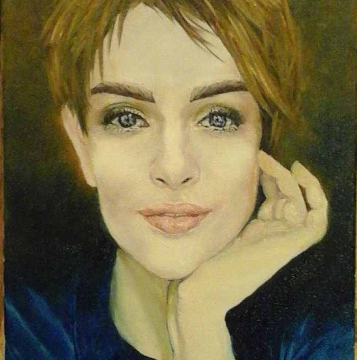 Портрет масло холст 30на40