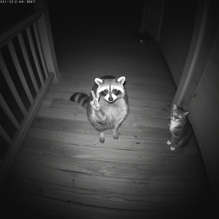 Промпт: камера слежения в американском доме