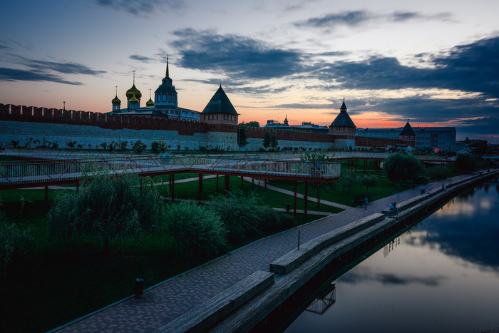 Тульский кремль в золоте заката