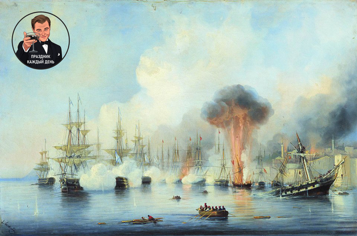 The Battle of Sinop by Alexey Bogolyubov
