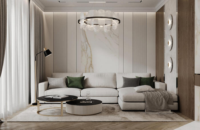 Цветовые сочетания в интерьере: для акцента лучше берите цвет мха, а не кислотный зелёный