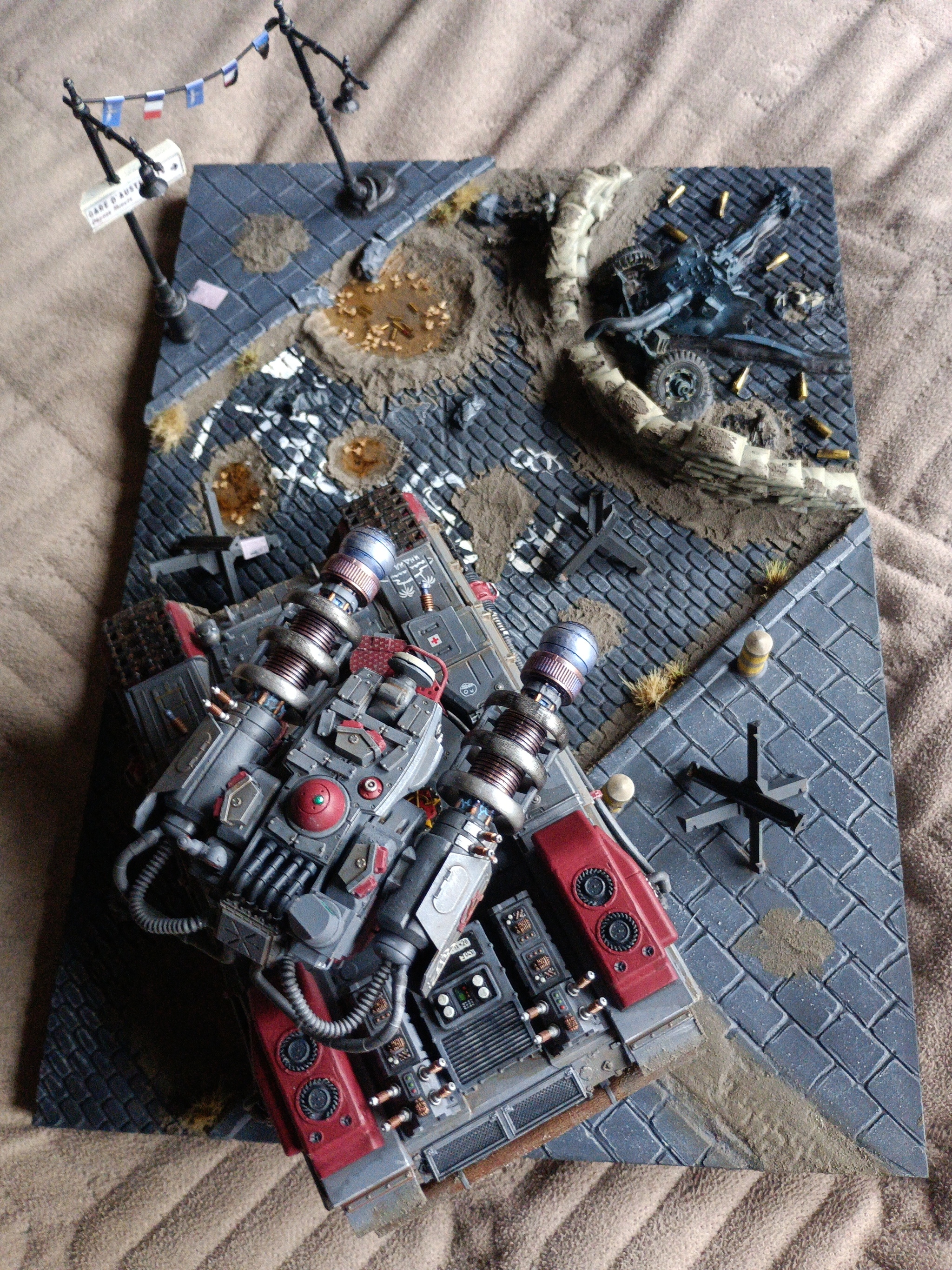 The electricians have arrived. (Photoshoot) - My, Longpost, Diorama, Red alert 2, Tanks, Tesla, Stand modeling
