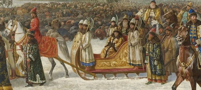 Царский выезд в санях
